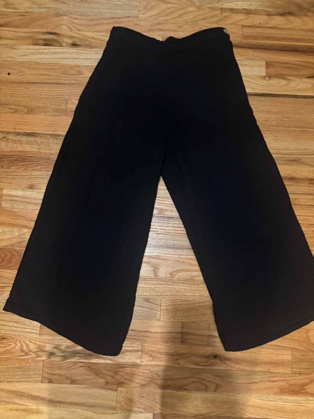 Russ Berens Malibu Wide-Leg Black Women's Pants — Elegant Easy-Wear